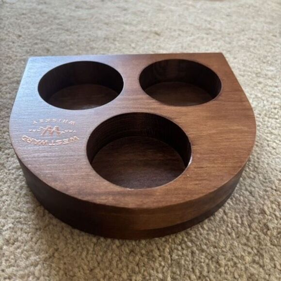 Westward Whiskey Wooden Flight Tasting Tray - Picture 4 of 5